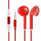 Casti Earpods Apple iPhone 5 iTouch 5 iPad Red