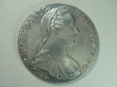 1 - AUSTRIA - TALER MARIA TEREZA - THALER MARIA THERESIA - 1780 S.F. - ARGINT 28 GRAME foto