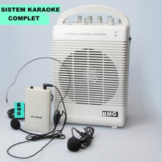 promotie senzationala! SISTEM KARAOKE COMPLET,BOXA ACTIVA+ACUMULATOR+ECOURI VOCE+MICROFON WIRELESS LAVALIERA.KARAOKE,PREZENTARI,SEDINTE... foto