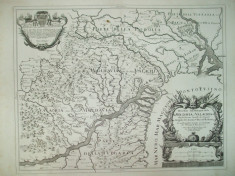 Harta Descrierea Principatelor Moldova si Valahia G. da Vignola Roma 1686 021 foto