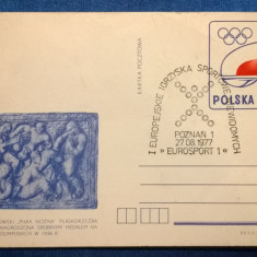 Jocuri olimpice nevazatori - Polonia 1977 - stampila speciala