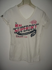 Top/ tricou dama Superdry, original 100%, bumbac 100%, S, nou cu eticheta foto