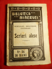 Mumuleanu ,Hrisoverghi ,Cuciureanu - Scrieri Alese -Ed. 1909 foto
