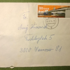 Plic circulat Germania - Timbru DDR