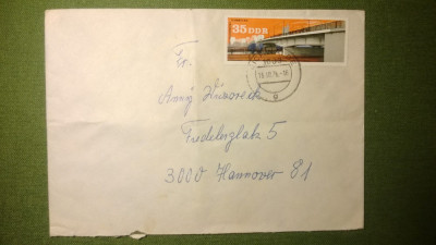 Plic circulat Germania - Timbru DDR foto