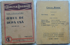 Ion Calugaru , Omul de dupa usa , Colectia Rosidor , 1931 , editia 1 , avangarda foto