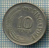 4968 MONEDA - SINGAPORE - 10 CENTS - ANUL 1967 -starea care se vede