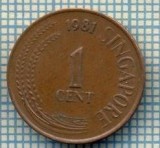 4960 MONEDA - SINGAPORE - 1 CENT - ANUL 1981 -starea care se vede