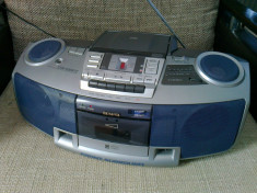 AIWA CSD-ES577, radiocasetofon cu cd player, boombox, stare excelenta. foto