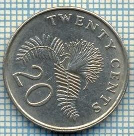 4981 MONEDA - SINGAPORE - 20 CENTS - ANUL 1988 -starea care se vede