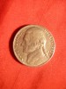 Moneda 5 Cent 1983 litera P , SUA ,metal alb ,cal.apr.NC, America de Nord