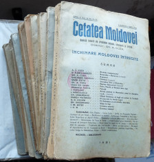Cetatea Moldovei , Director Gh. A. Cuza , 13 reviste , din care 3 numere duble , din anii 1941 - 1944 , revista nationalista foto