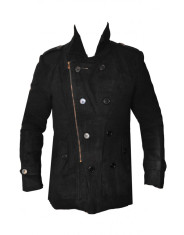 Palton Tip Zara Man - ZR MN - Model nou de iarna - gros - Negru - stil Japan Boy - Masuri: M, L, XL, XXL - 2014 - fermoar intr o parte D12 foto