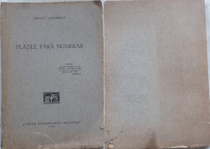 Stefan I. Dumitrescu , Platile fara numerar , Editura Cartea Romaneasca , 1931 foto