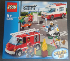 Vand LEGO CITY NOU - Set incepatori: pompieri, politie, ambulanta (CUTIE SIGILATA - cod Lego 60023) foto