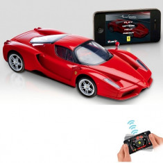 Ferrari Bluetooth 1:16 comanda iPhone, iPod sau iPad! 30x15cm + sunet motor foto