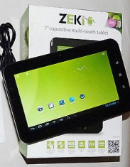 Tableta Zeki 7 Android Jelly Bean OS -1G DDR3, 8GB Wi-Fi Web Cam foto