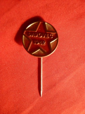 Insigna partizani Slovenia 1942 -Dvovec foto