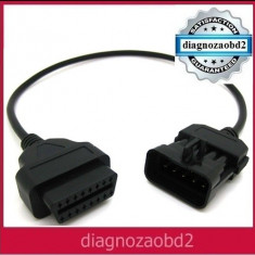 Cablu adaptor diagnoza auto Opel Vectra , Corsa , 10pini - OBD2 pt. Delphi ds150