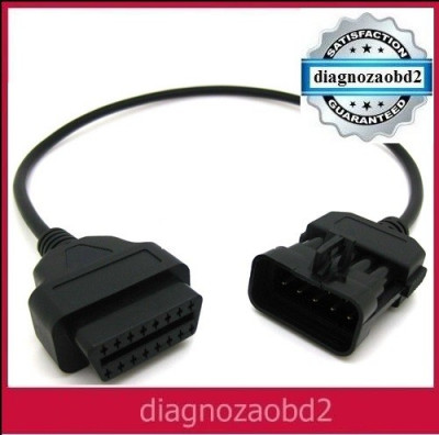 Cablu adaptor diagnoza auto Opel Vectra , Corsa , 10pini - OBD2 pt. Delphi ds150 foto