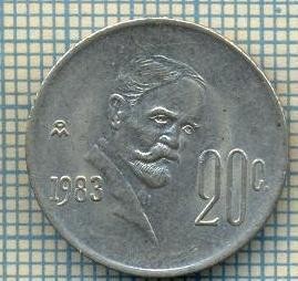5012 MONEDA - MEXIC - 20 CENTAVOS - ANUL 1983 -starea care se vede foto
