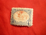 Timbru 4 Cent albastru 1902 Cote de Somalis colonie franceza , sarniera