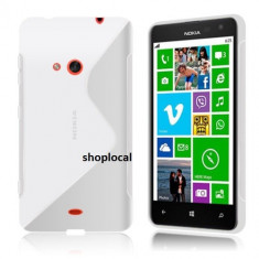 husa Nokia Lumia 625 silicon transparenta s line tpu -folie -LIVRARE GRATUITA foto