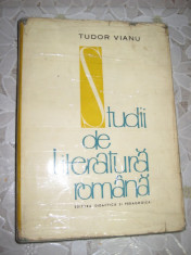Tudor Vianu- Studii de literatura romana foto