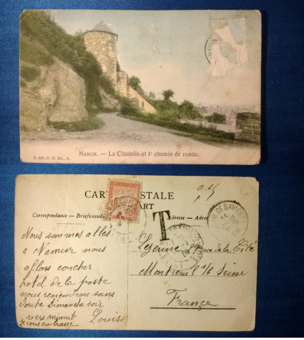 Namur - La Citadelle et 1r chemin de ronde - Circulat 1906 - T