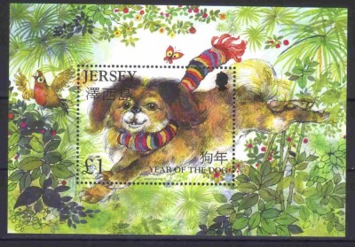 JERSEY 2006, Fauna - Caini, serie neuzata, MNH foto