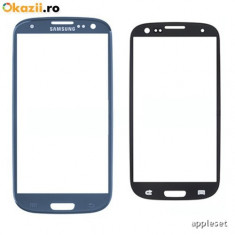 Geam Sticla Samsung Galaxy S3 i9300 Blue Original foto