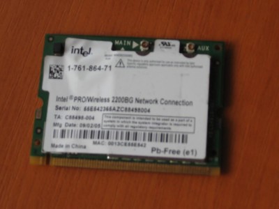 Placa retea wireless laptop wifi intel Mini-PCI foto