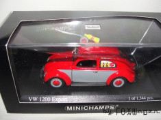 Macheta VW Beetle 1200 Export 1951 Sinalco Minichamps 1/43 foto