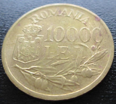 (141) ROMANIA 10000 LEI 1947 REGELE MIHAI foto