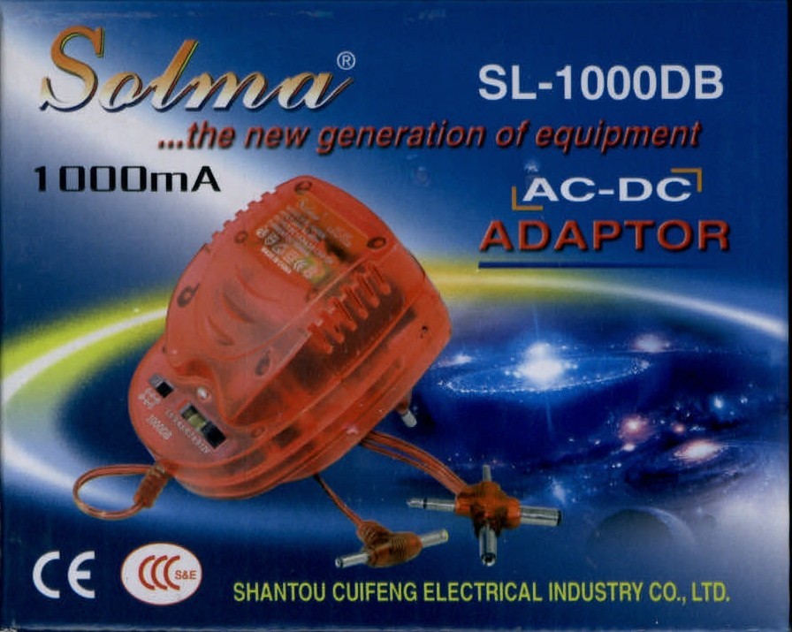 ALIMENTATOR TRANSFORMATOR 1.5V 3V 4.5 6 7.5 9V 12V 1A 18W 6 mufe Solma ...