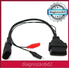 Cablu adaptor diagnoza Fiat, Lancia , Alfa Romeo , 3 pini &amp;amp;amp;ndash; OBD2 foto