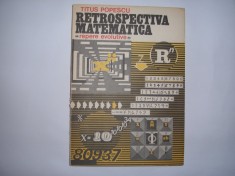 Titus Popescu - Retrospectiva matematica (repere evolutive),RF4/1