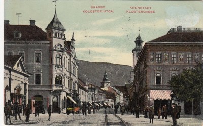 B76111 Romania Superb Animated Brasov Brasso Kronstadt Klostergasse T postmark foto