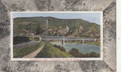 B76110 Romania Valcea Podul la Caineni Bridge Tip Rama Gri 1912 foto