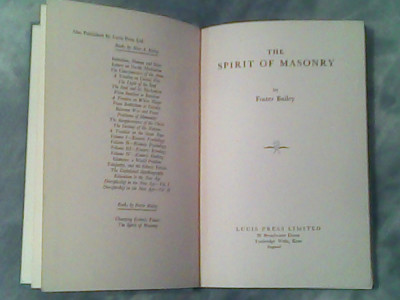 The spirit of masonry-Foster Bailey foto