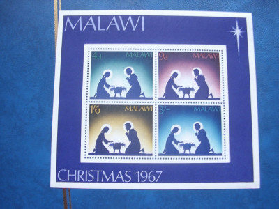 Malawi 1967 Craciun MI bl.9 MNH foto