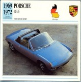 59 Foto Automobilism - PORSCHE 914/6 - GERMANIA -1969-1972 -pe verso date tehnice in franceza -dim.138X138 mm -starea ce se vede