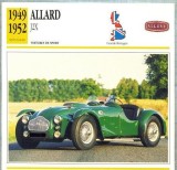 22 Foto Automobilism - ALLARD J2X - Marea Britanie -1949-1952 -pe verso date tehnice in franceza -dim. 138X138 mm -starea ce se vede