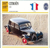24 Foto Automobilism - CITROEN 11B - Franta -1937-1957 -pe verso date tehnice in franceza -dim. 138X138 mm -starea ce se vede