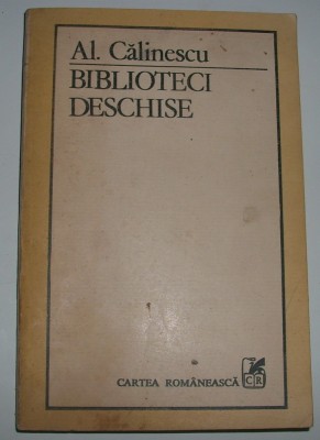 Al. Calinescu - Biblioteci deschise foto