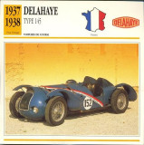 03 Foto Automobilism - DELAHAYE, TYPE 145 -Franta -1937-1938-pe verso date tehnice in franceza -dim. 138X138 mm -starea ce se vede