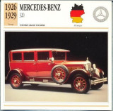 23 Foto Automobilism - MERCEDES-BENZ 320 - Germania -1926-1929 -pe verso date tehnice in franceza -dim. 138X138 mm -starea ce se vede