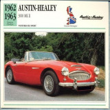 73 Foto Automobilism - AUSTIN-HEALEY 3000 MK II - Marea Britanie -1962-1963 -pe verso date tehnice in franceza -dim.138X138 mm -starea ce se vede