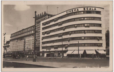 B76245 Bucuresti Cinema Sclaa tramvai Bdul Tache Ionescu foto