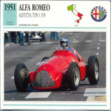 01 Foto Automobilism - ALFA ROMEO, ALFETTA TIPO 159 - Italia -1951-pe verso are date tehnice in franceza -dim. 138X138 mm -starea care se vede